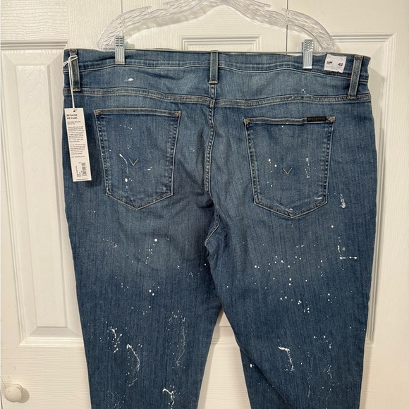 Hudson Men’s NWT Zane Reflex White paint splatter Skinny Leg Jeans size 42 - Picture 6 of 14